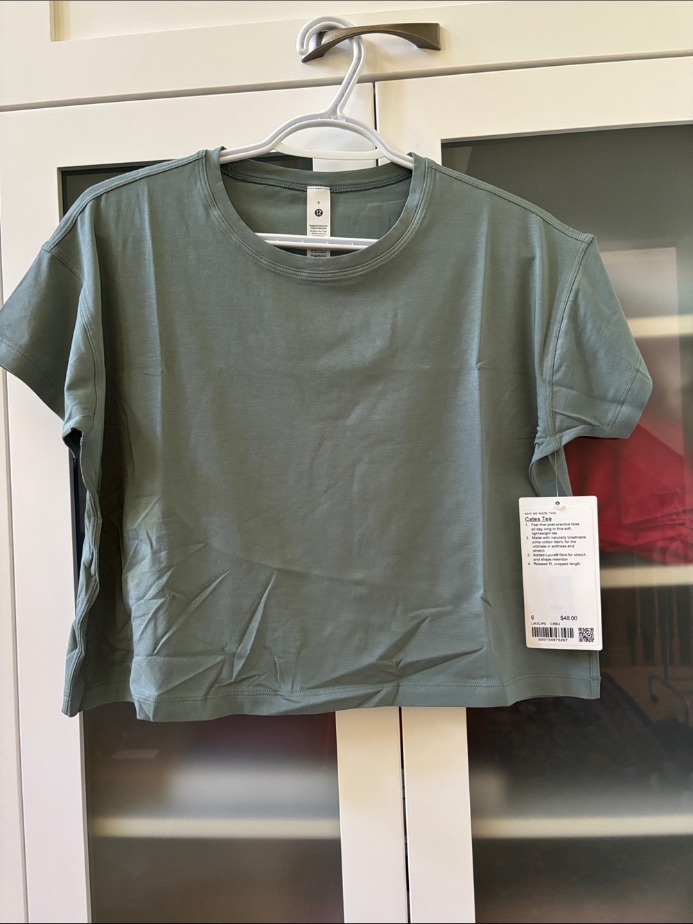 Lululemon Cares Tee Crater Blue SZ 6 NWT 💚💙
